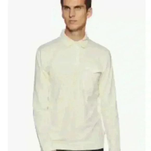 Calvin Klein Men’s Light Yellow Liquid Touch Polo Size Medium - Picture 1 of 7